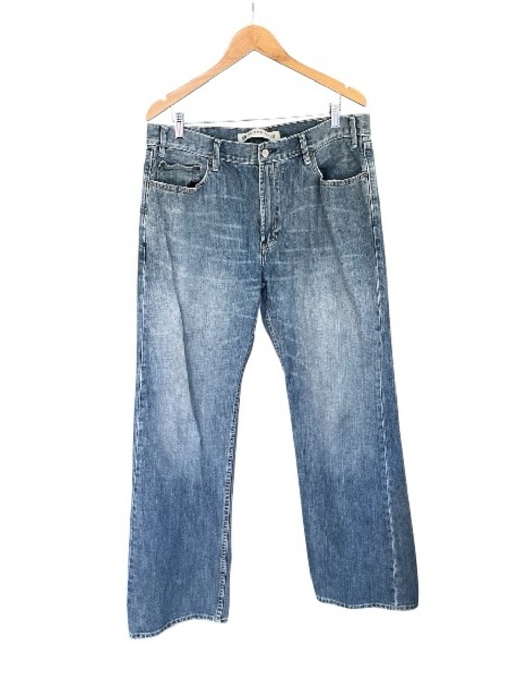Gap Men's 36 X 31.5 Relaxed Boot Fit Blue Denim Jeans 100% Cotton Y2K Vintage
